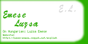 emese luzsa business card